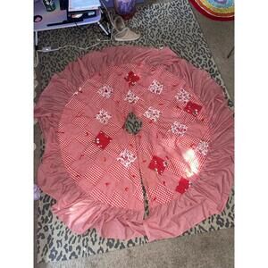 Patchwork Christmas tree skirt vintage
